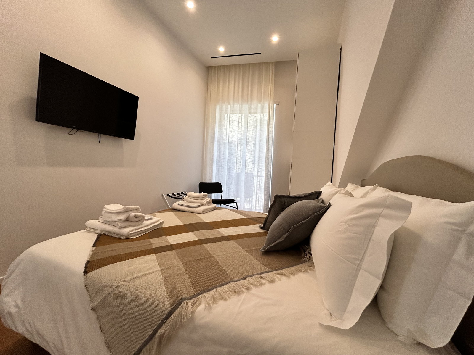 Doccia walk-in con seduta